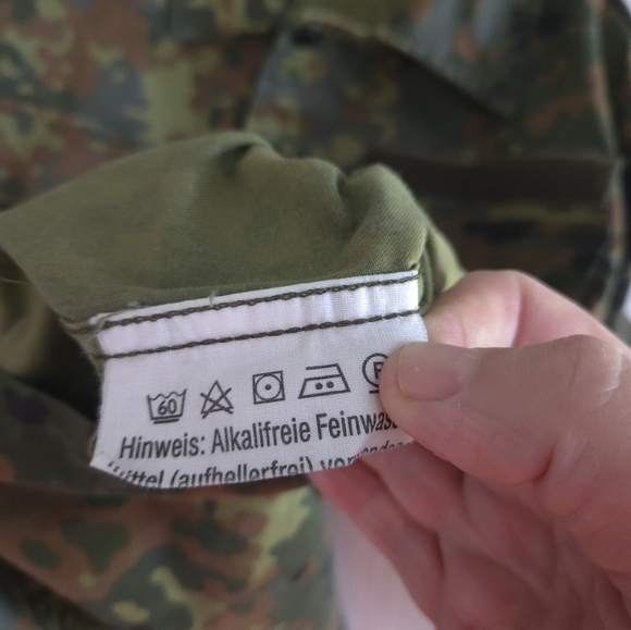 German Army Flecktarn Field Jacket 2012 Camo Combat Shirt Grn13 Bundeswehr - Picture 9 of 15